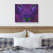 Abstract Lion Wrapped Canvas (Insitu (Slaapkamer))