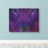 Abstract Lion Wrapped Canvas (Insitu (Houten vloer))