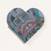 Abstract lippen aangezicht Notitieboek (Voorkant)