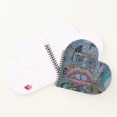 Abstract lippen aangezicht Notitieboek (Binnen)