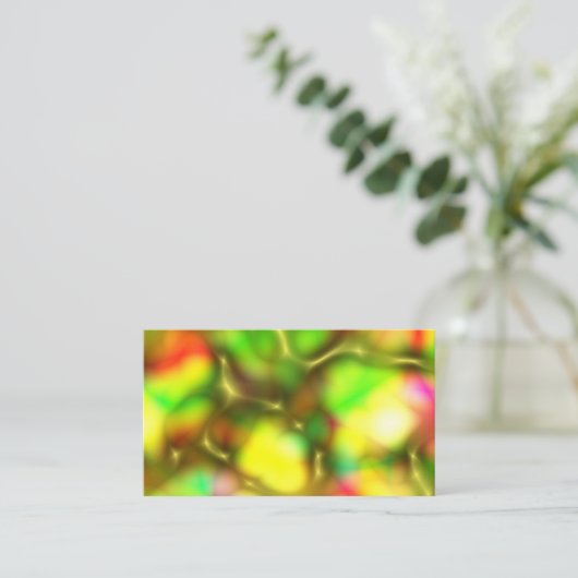 Abstract Liquid Metal Print Visitekaartje (Staand voorkant)
