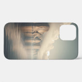 Abstract Liquid Wave Mountain Phone Case Ethereal (Achterkant (horizontaal))