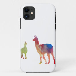 Abstract Llama silhouette iPhone 11 Hoesje
