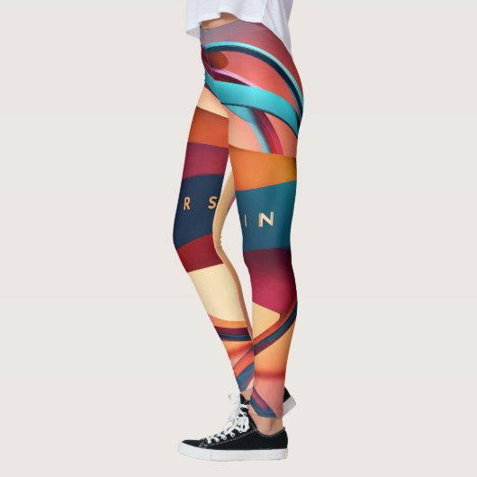Abstract logo-ontwerp leggings (Links)