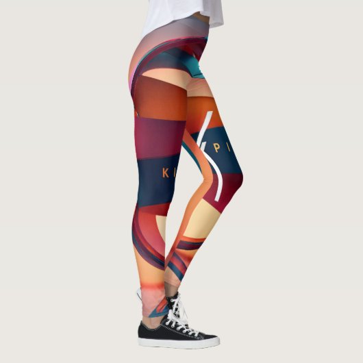 Abstract logo-ontwerp leggings (Rechts)
