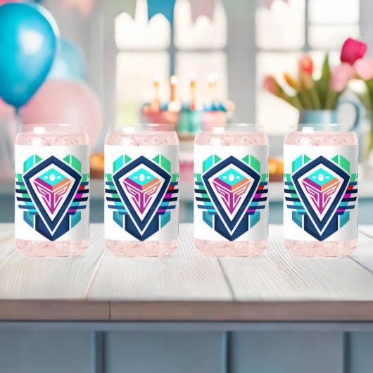 Abstract Logo-ontwerp voor glassets. Blikvorm Glas (Insitu (Baby Shower))