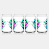Abstract Logo-ontwerp voor glassets. Blikvorm Glas (Links)