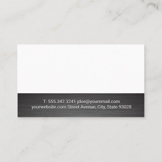 Abstract Logo van onroerend goed Visitekaartje (Achterkant)