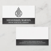 Abstract Logo van onroerend goed Visitekaartje (Voorkant / Achterkant)