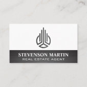 Abstract Logo van onroerend goed Visitekaartje (Voorkant)