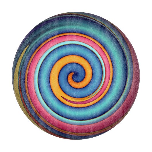 Abstract Lollipopglas Snijplank (Voorkant)