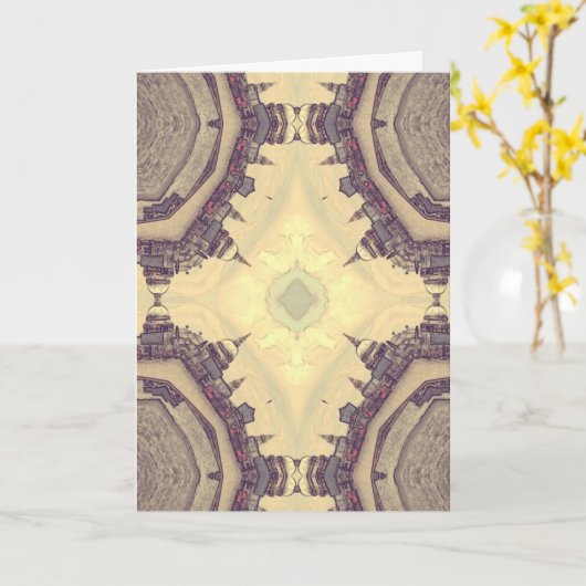 Abstract Londen Kaart (Gele Bloem)