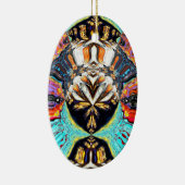 Abstract Lotus-Ornament Keramisch Ornament (Rechts)