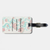 Abstract Lotus Pattern Bagagelabel (Achterkant horizontaal)