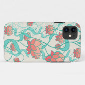Abstract Lotus Pattern Case-Mate iPhone Case (Achterkant (horizontaal))