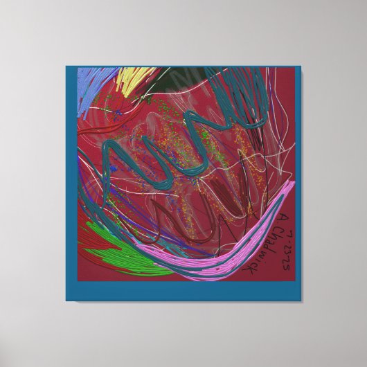 Abstract Love  Canvas Afdruk (Voorkant)