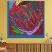 Abstract Love  Canvas Afdruk (Insitu (Woonkamer))