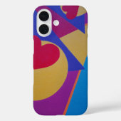 Abstract Love Heart Phone Case (Achterkant)