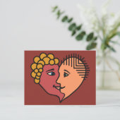 Abstract Lovers aangepast briefkaart (Staand voorkant)