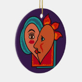 Abstract Lovers aangepast ornament (Rechts)