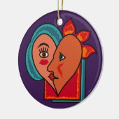 Abstract Lovers aangepast ornament (Links)