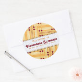 Abstract luciferboekplaatsticker ronde sticker (Envelop)