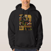 Abstract luifelpatroon hoodie (Voorkant)