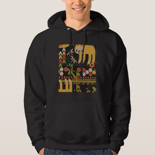 Abstract luifelpatroon hoodie (Voorkant)