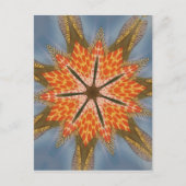 Abstract luipaardpatroon: een caleidoscoop-effect briefkaart (Voorkant)