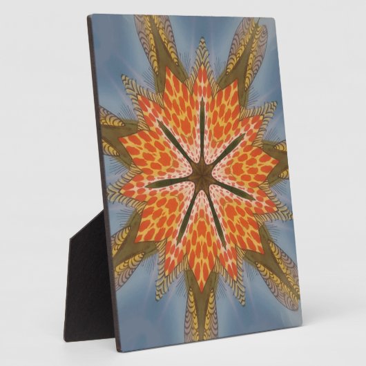 Abstract luipaardpatroon: een caleidoscoop-effect fotoplaat (Zijkant)