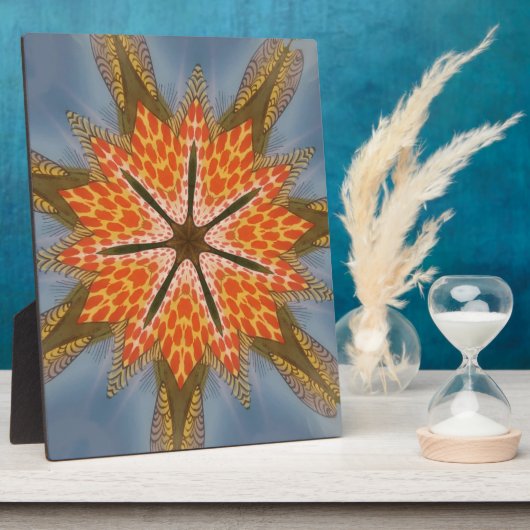 Abstract luipaardpatroon: een caleidoscoop-effect fotoplaat (Zijkant)