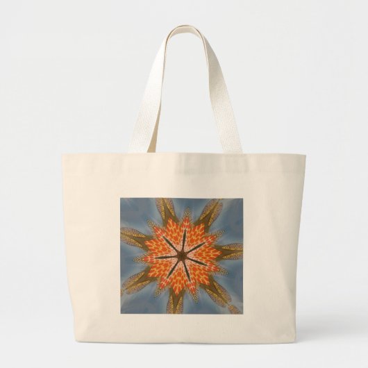 Abstract luipaardpatroon: een caleidoscoop-effect grote tote bag (Voorkant)