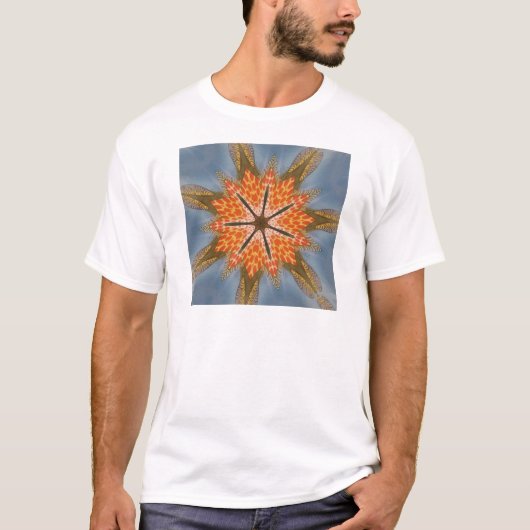 Abstract luipaardpatroon: een caleidoscoop-effect t-shirt (Voorkant)