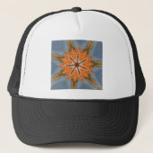 Abstract luipaardpatroon: een caleidoscoop-effect trucker pet (Voorkant)