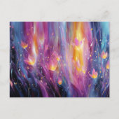 Abstract luminous floral explosion briefkaart (Voorkant)