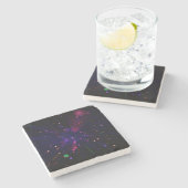 Abstract _lunares coaster stenen onderzetter (Zijkant)