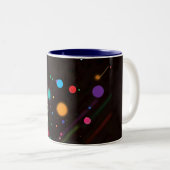 Abstract _lunares mug tweekleurige koffiemok (Voorkant rechts)