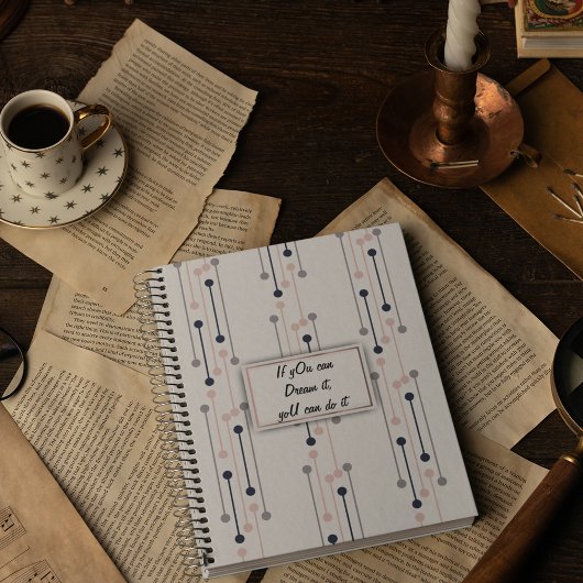 Abstract Luxe Geometrische Mode Patroon Notitieboek