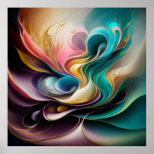 Abstract luxe huwelijkscadeau voor pas getrouwden 