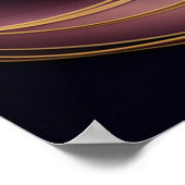 Abstract Luxe huwelijksgeschenk voor net getrouwd Poster (Hoek)