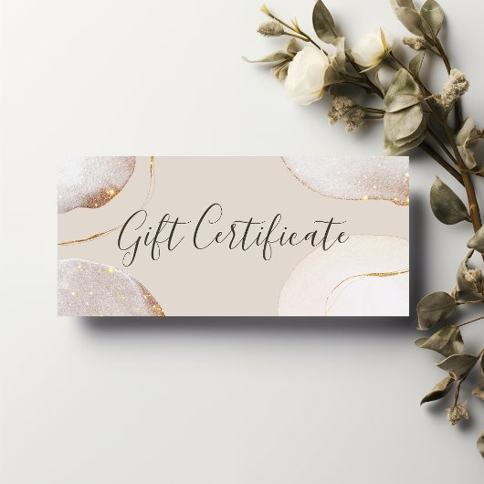 Abstract Luxe Waterverf Cadeaubewijs