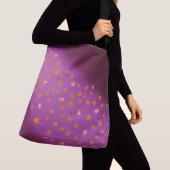 Abstract maanlicht herfstbladeren rozen crossbody tas (Dichtbij)