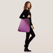 Abstract maanlicht herfstbladeren rozen crossbody tas (Op model)