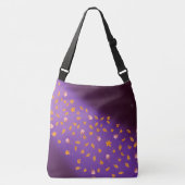 Abstract maanlicht herfstbladeren rozen crossbody tas (Voorkant)
