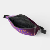 Abstract maanlicht herfstbladeren rozen gedrukt heuptasje (Open)