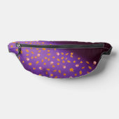 Abstract maanlicht herfstbladeren rozen gedrukt heuptasje (Liggend)