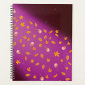 Abstract maanlicht herfstbladeren rozen planner (Voorkant)