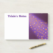 Abstract maanlicht herfstbladeren rozen post-it® notes (Op bureau)
