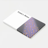 Abstract maanlicht herfstbladeren rozen post-it® notes (Schuin)