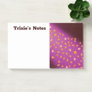 Abstract maanlicht herfstbladeren rozen post-it® notes